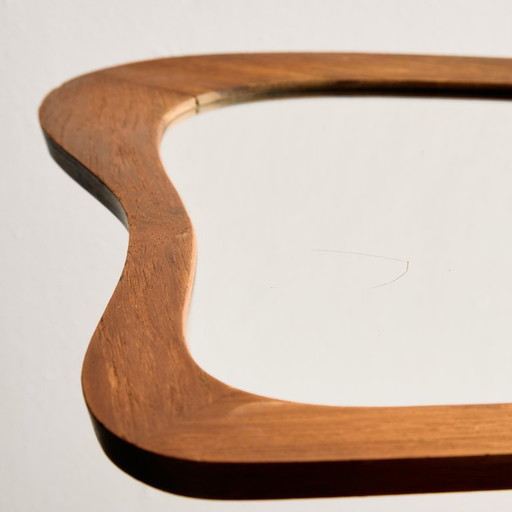 MK11831 Spiegel met teakhouten frame
