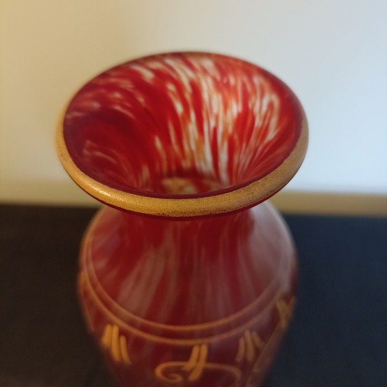 Image 1 of Authentieke Art Nouveau Vaas getekend  "Leg" – François-Théodore Legras – ca. 1910