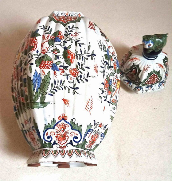 Image 1 of Potiche in terracotta Desvres, altezza 40 cm