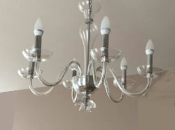 Image 1 of Lampadario in stile Art Déco di Murano