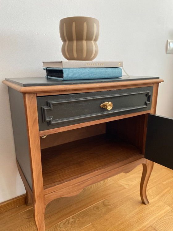 Image 1 of Pair of Restored Wooden Nightstands