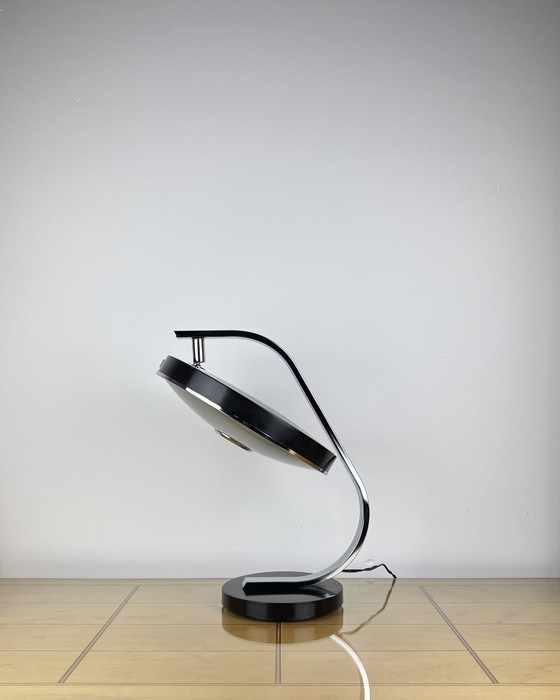 Image 1 of Brutalist Fase 520C Table Lamp by Luis Pérez de la Oliva 1960s-1970s Desktop Lamp Mid-Century Space Age Industrial Design Spain