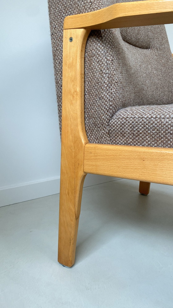 Image 1 of Vintage wooden seating area / sofa / armchairs