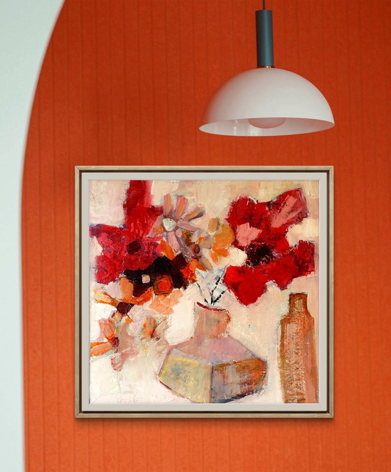 Image 1 of Abstract flowers in pot #2