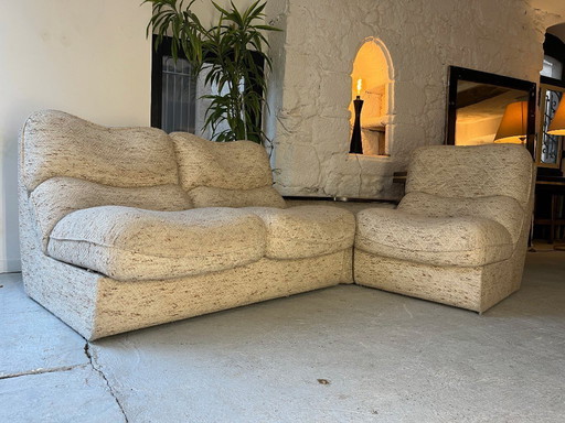 Modulares Ecksofa, 1970er Jahre