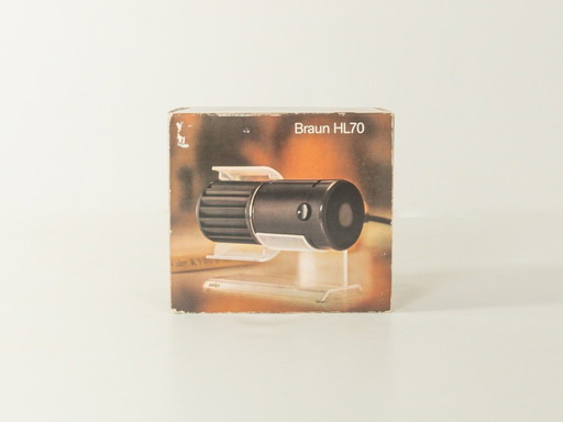 HL70 tafelventilator, Reinhold Weiß & Jürgen Greubel, Braun, 1970er, Vintage