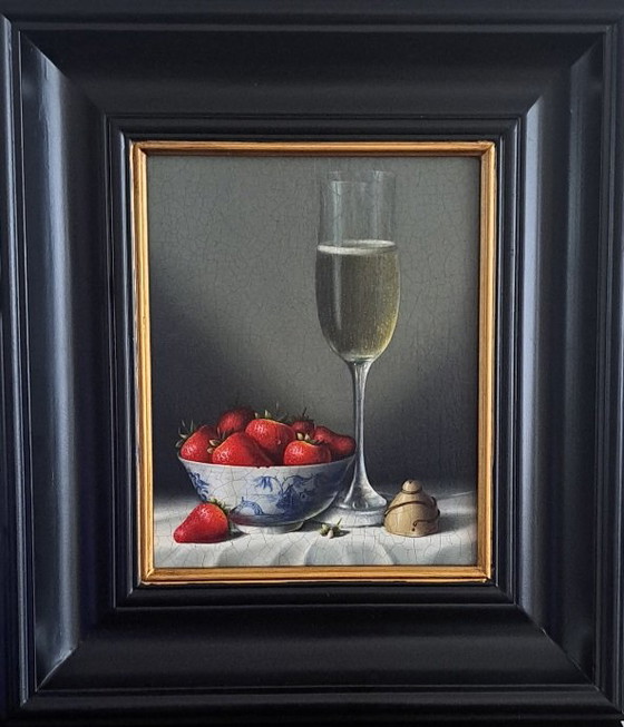 Image 1 of Still life with champagne and strawberries by Rob Ritchie