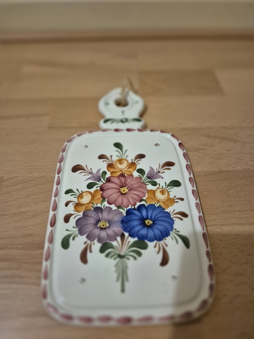 Planche à découper/assiette murale en céramique tyrolienne Wechsler – decoratieve objecten, Ceramic