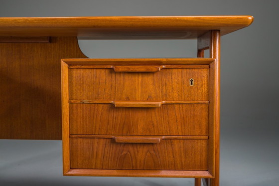 Image 1 of Teak Model 75 Desk from Omann Jun Møbelfabrik, 1960s
