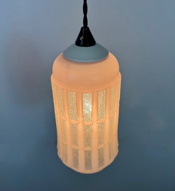 Image 1 of Vintage Glass Ceiling Light, 1970s