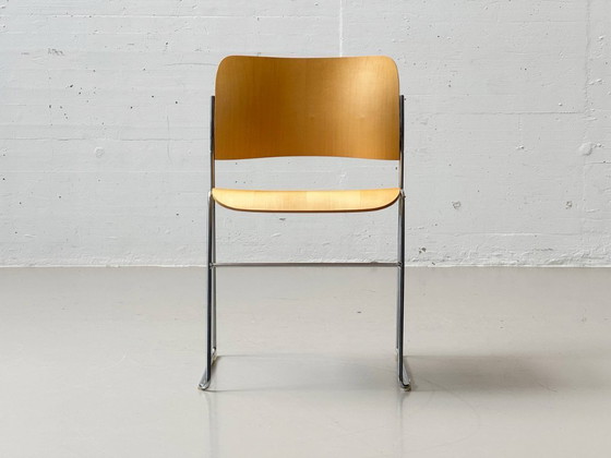 Image 1 of Set di 8 sedie disegnate da David Rowland per HOWE, modello 40/4, Danimarca.