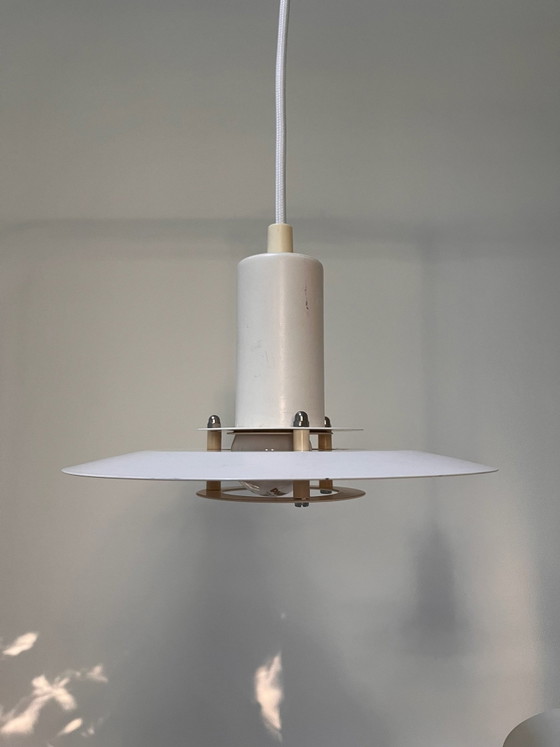 Set di 2 Lampade a sospensione vintage Lyfa Model 4020 design danese – anni '70/'80 – Alluminio (photo 5 of 11)