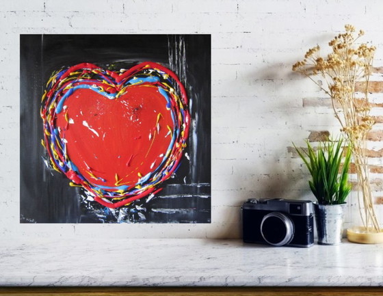 Image 1 of Abstract painting "Heart"