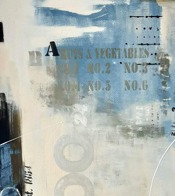 Original Acrylic Painting Contemporary Street Art Movement Towards Health – Paintings & Drawings, Canvas (photo 4 of 7)
