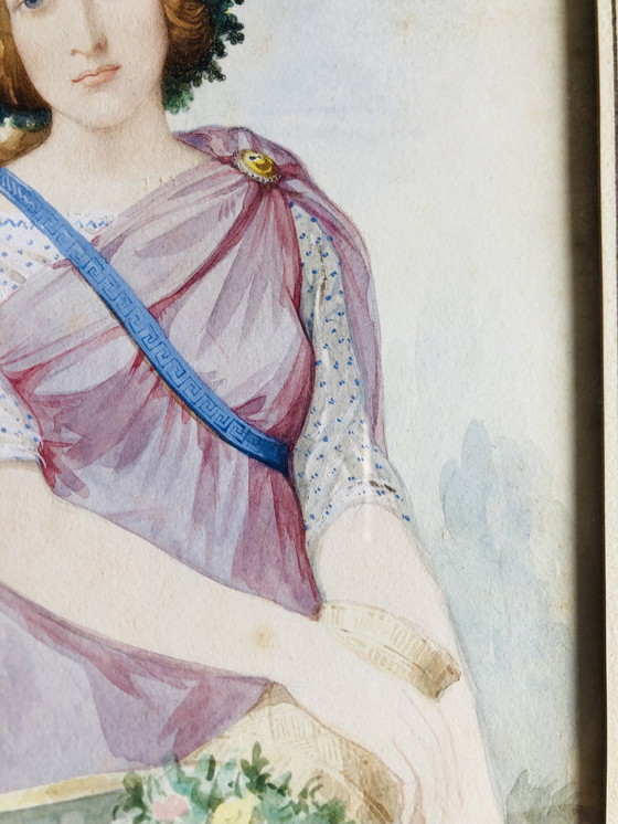 Image 1 of Ritratto ad acquerello di Auguste Galimard (1813-1880)