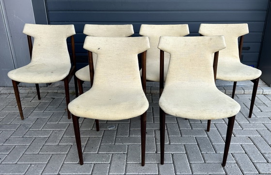 Image 1 of 6 sedie da pranzo Fristho dal design vintage