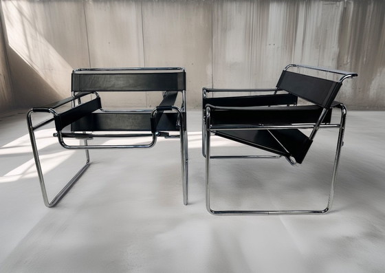 Image 1 of Coppia di sedie Wassily vintage di Marcel Breuer