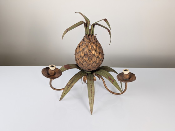 Image 1 of Pineapple Wall Sconce, Maison Jansen Style, 1970s