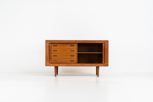 Svend Dyrlund Teak Sideboard with Tambour Doors