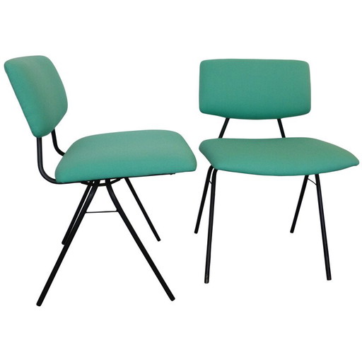 Set di 4 sedie a compasso, Pierre GUARICHE - anni '50