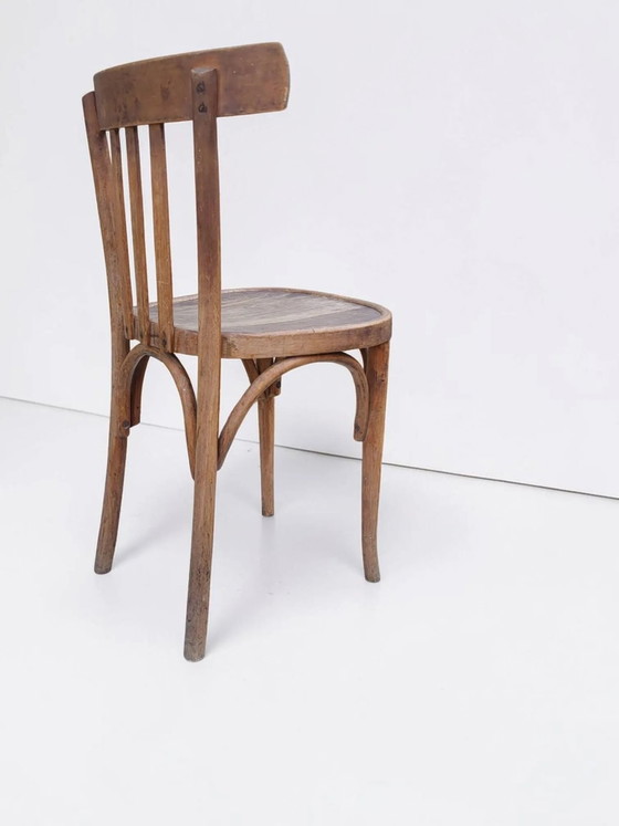 Bistrostuhl aus Bugholz im Thonet/Baumann-Stil, Frankreich, Mitte des 20. Jahrhunderts. – Esszimmerstühle (photo 4 of 11)