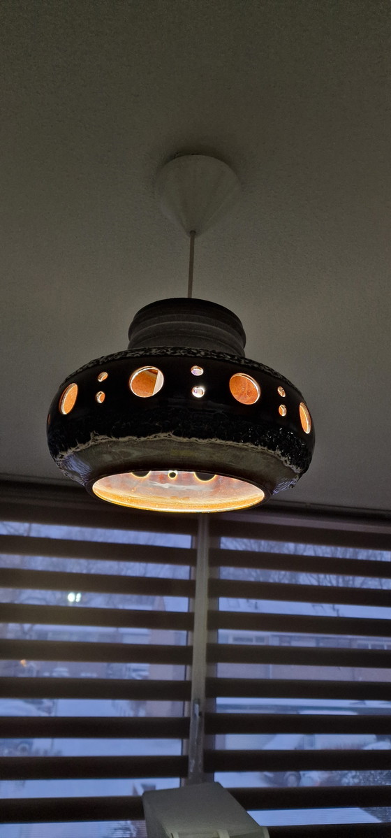 Image 1 of Larger Retro Fat Lava Boho Herda ceiling lamp