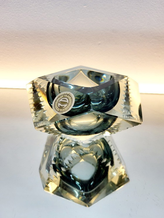 Image 1 of Vide poche Diamant, gefacetteerde, Somerso, Murano, Italia, años 60