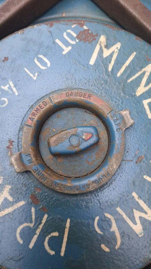 Original practice anti-tank mine - cool military decoration / eye catcher!