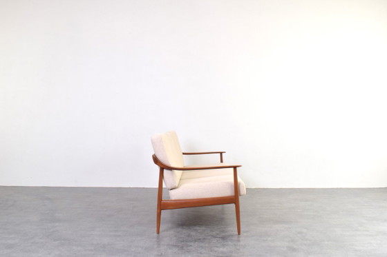 Canapé en teck de style Mid-Century de Knoll Antimott, années 1960 – Canapés 3 places, Wood, Wool (photo 4 of 15)