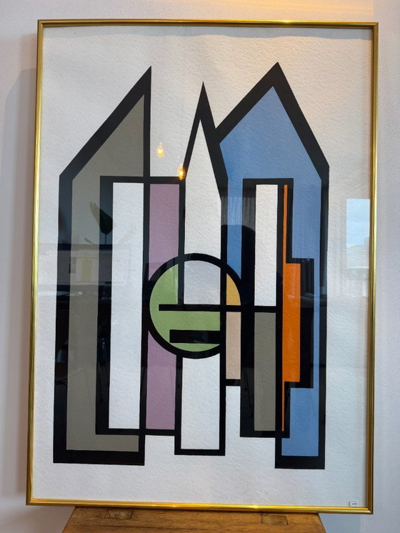 Image 1 of Guy Vandenbranden - Gouache on Paper 