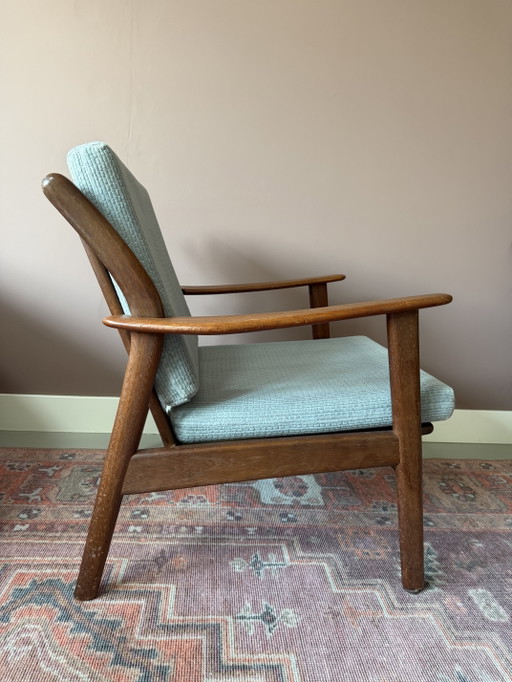 Vintage Mid Century De Knoop fauteuil – De Ster Geldermalsen – Wood (photo 2 of 10)