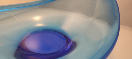 Image 1 of Lotta Peterson Ikea Design model Snits mondgeblazen glas glazen schaal 2004 'Selandia Per Lutken look-a-like'