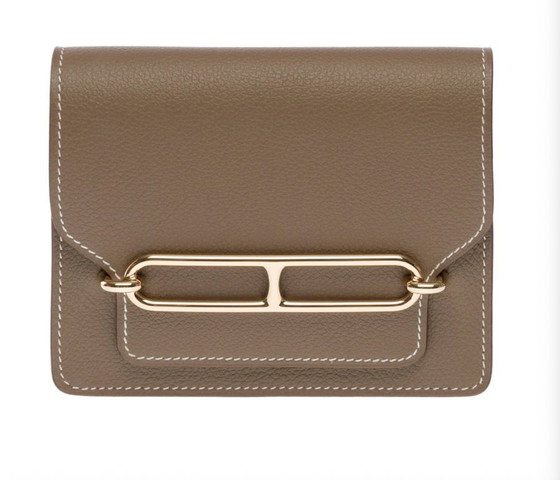 Image 1 of Accessoire HERMES Roulis Slim en Cuir Étoupe - 101795%