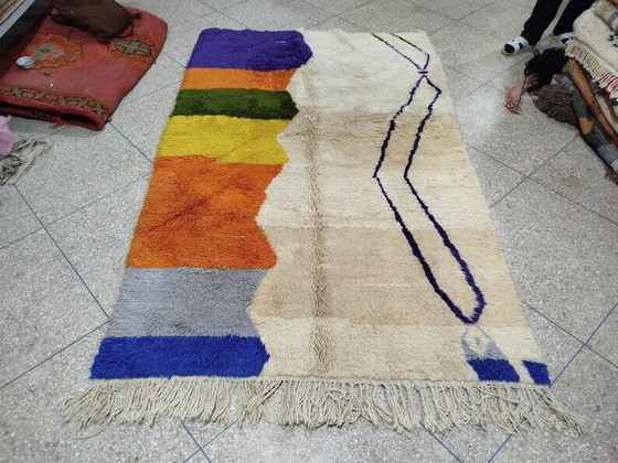 Handgemaakt Marokkaans vloerkleed 250cm x 150cm – Vloerkleden en tapijten, Wool, Modern (photo 2 of 8)