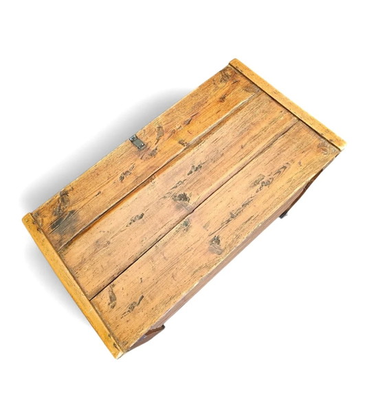 Vecchia cassa / baule contenitore / legno di pino – Armadi contenitori (photo 13 of 13)
