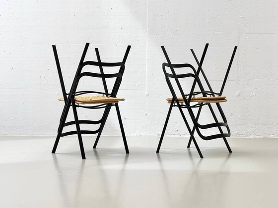 Image 1 of Set of 4 chairs model Clio by Giorgio Cattelan for Cidue, 1970s Italy