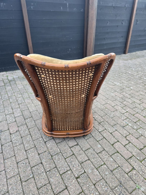 Giorgetti Wingchair – Poltrone, Rattan, Velluto (photo 5 of 7)
