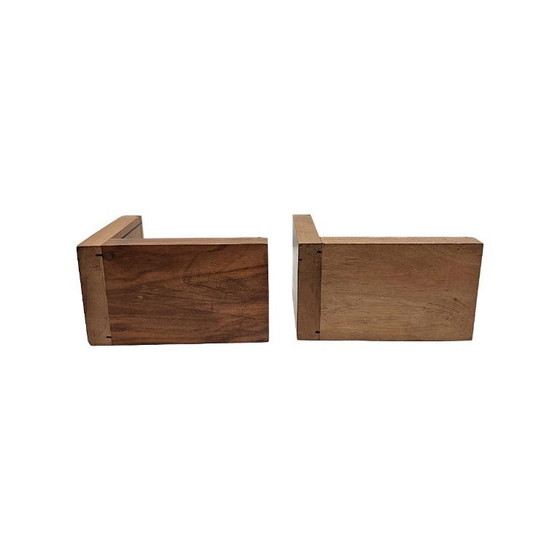 Image 1 of Sujetalibros de madera estilo Art Déco, década de 1960.