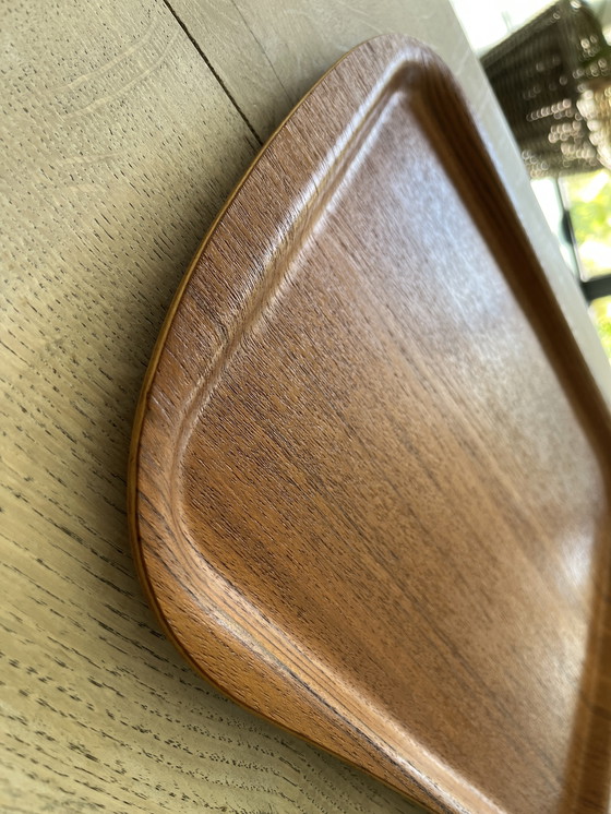 Image 1 of Zweeds houten dienblad