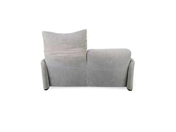 Image 1 of Cassina Maralunga 2-zitsbank Vico Magistretti corduroy stof bruingrijs