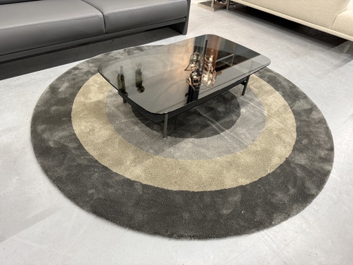 Rolf Benz 8870 Tavolino Parssol Glass rovere nero 120x70