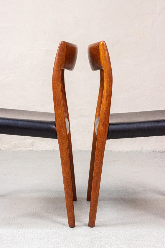 6 sedie Niels O. Möller modello 77 in teak danese, vintage anni '60 – Niels Otto Møller, Sedie da pranzo (photo 7 of 21)