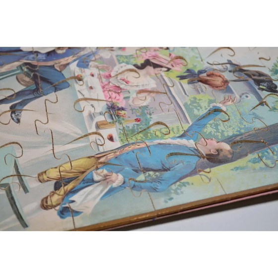 Antique Toy n.k Paris France Circa 1910 Box of 3 Puzzles – Decorative Objects, Wood (photo 12 of 13)