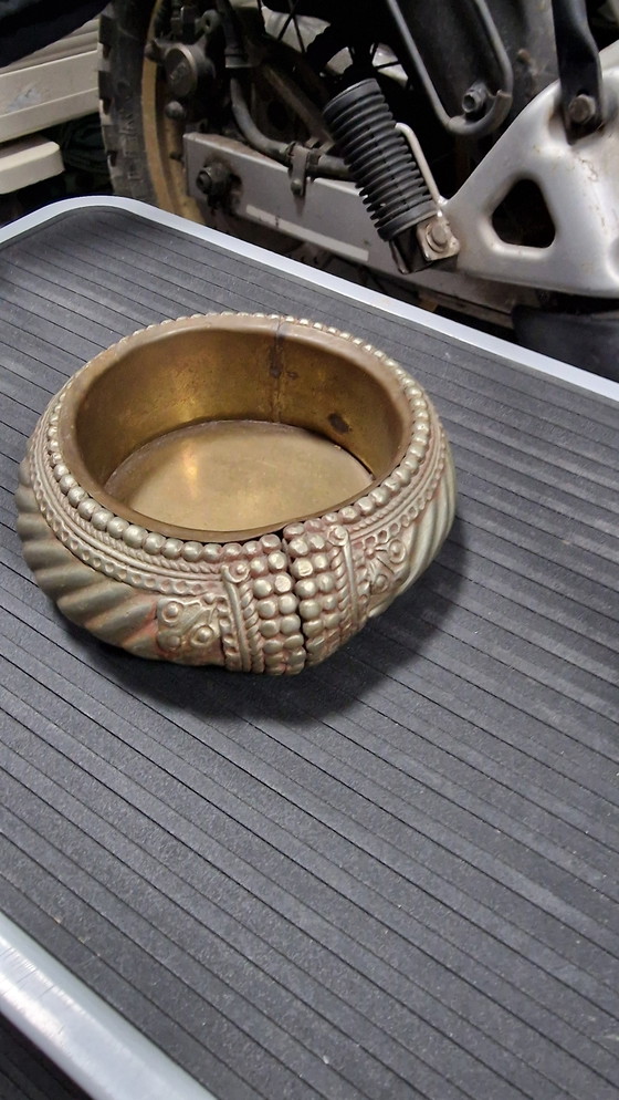 Image 1 of Vintage Afrikaanse armband veranderd in kom