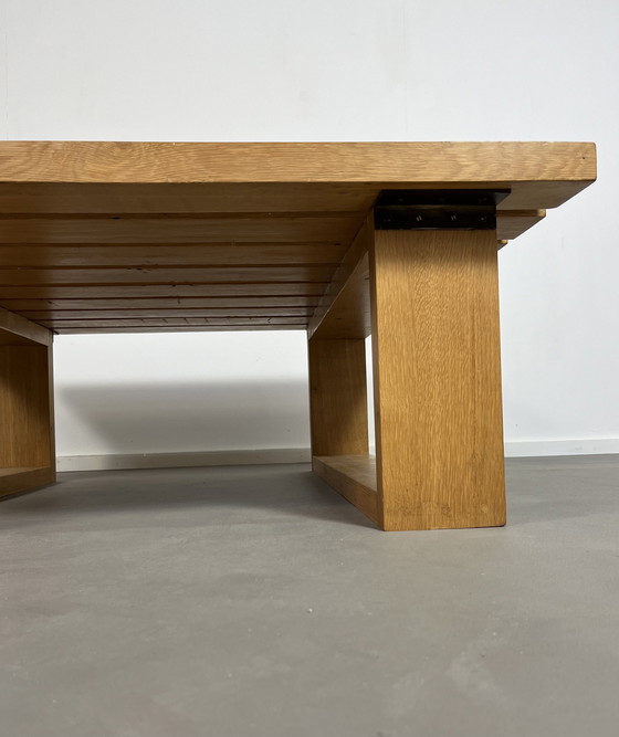 Image 1 of Vintage Scandinavian slatted table coffee table seventies