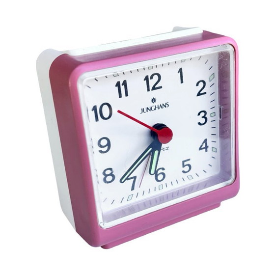 Image 1 of Modernist electric alarm clock Junghans, Germany 1980s.