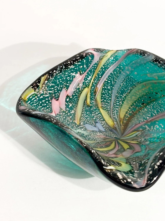 Cenicero de cristal de Murano verde de los años 70 – Objetos decorativos, Murano Glass (photo 14 of 14)