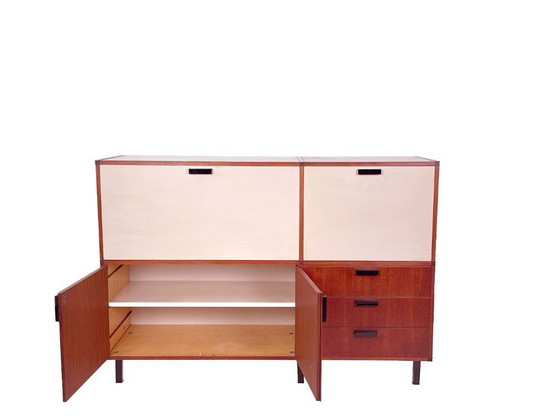Image 1 of Mobiletto vintage su misura di Cees Braakman per Pastoe in teak – Design anni '60