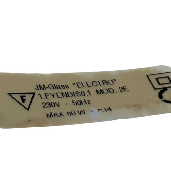 Image 1 of Jørgen Mortensen - JM Design - Glazen tafellamp model 'Electro' - Made in Portugal