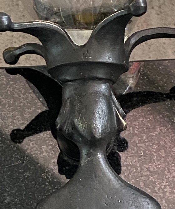 Image 1 of 2x champagneflutes op bronzen steel. Arti Hove